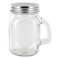 Home Deco Factory Peper en Zoutstrooier - glas - 120 ml - transparant - kruidenpotje