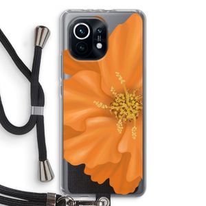 Orange Ellila flower: Xiaomi Mi 11 Transparant Hoesje met koord