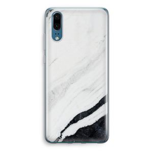 Elegante marmer: Huawei P20 Transparant Hoesje