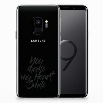 Samsung Galaxy S9 | Siliconen hoesje | met naam Heart Smile