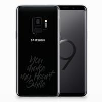 Samsung Galaxy S9 | Siliconen hoesje | met naam Heart Smile