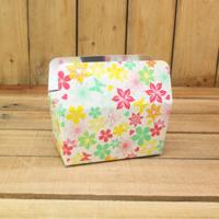 Bonbon doosjes - Chocolade doosje - Flower fantasy geel print LAAG - 24 stuks