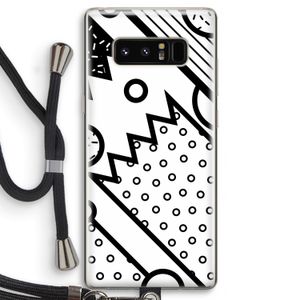 Pop Art #4: Samsung Galaxy Note 8 Transparant Hoesje met koord