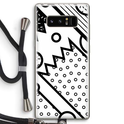 Pop Art #4: Samsung Galaxy Note 8 Transparant Hoesje met koord