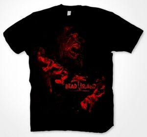 T-Shirt Dead Island - Red Zombie, black,