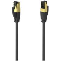 Hama Netwerkkabel, CAT-8, 40 Gbit/s, S/FTP afgeschermd, halogeenvrij, 0,50 m UTP kabel Zwart Hama Netwerkkabel, CAT-8, 40 Gbit/s, S/FTP afgeschermd, halogeenvrij, 0,50 m UTP kabel Zwart