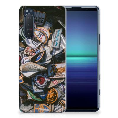 Sony Xperia 5II | Siliconen hoesje | met foto Badges