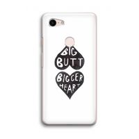 Big butt bigger heart: Google Pixel 3 Transparant Hoesje