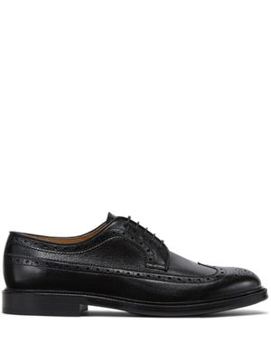Brunello Cucinelli chaussures oxfrod à fini poli - Noir