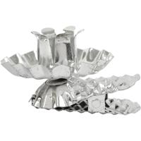 Creativ Company Kaarsenhouder om te klemmen, d 40 mm, verzilverd, 8 stuk/ 1 doos
