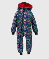 Waterproof Softshell Overall Comfy Fire Flower Jumpsuit
