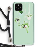 Hang In There: Pixel 5a 5G Transparant Hoesje met koord