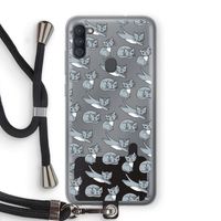 Poezen: Samsung Galaxy A11 Transparant Hoesje met koord Poezen: Samsung Galaxy A11 Transparant Hoesje met koord