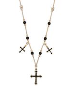 Dolce & Gabbana collier à pendentif croix - Or