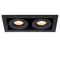 Lucide CHIMNEY - Inbouwspot - 2xGU10 - Zwart