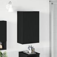 Badkamerkast met opslag Zwart 39 x 23.5 x 65 cm Bewerkt hout