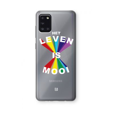 Het Leven Is Mooi: Samsung Galaxy A31 Transparant Hoesje