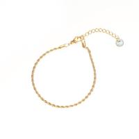 Go Dutch Label Armband Gedraaid Goud Go Dutch Label Armband Gedraaid Goud