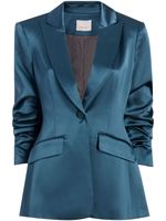 Cinq A Sept blazer Cheyenne satiné - Bleu - thumbnail