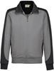 Hakro 477 Sweat jacket Contrast MIKRALINAR® - Titanium/Anthracite - XS