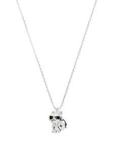 Karl Lagerfeld collier à breloque Choupette - Argent