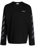 Off-White t-shirt en coton à motif Diag brodé - Noir