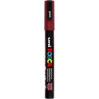 Uni-Posca Posca marker, afm pc-3m, lijndikte 0,9-1,3 mm, fijn, red wine, 1 stuk - thumbnail