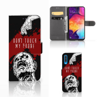 Samsung Galaxy A50 Portemonnee Hoesje Zombie Blood