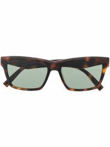 Saint Laurent Eyewear lunettes de soleil à monture d'inspiration wayfarer - Marron