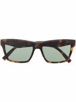 Saint Laurent Eyewear lunettes de soleil à monture d'inspiration wayfarer - Marron