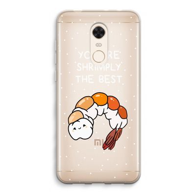 You're Shrimply The Best: Xiaomi Redmi 5 Transparant Hoesje