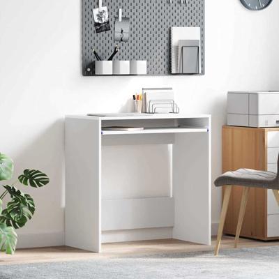 Bureau met plank met opslag Wit 77,5 x 43 x 79 cm Bewerkt hout