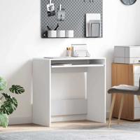 Bureau met plank met opslag Wit 77,5 x 43 x 79 cm Bewerkt hout