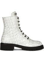 Giuseppe Zanotti bottines Thora à lacets - Blanc