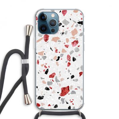 Terrazzo N°12: iPhone 12 Pro Max Transparant Hoesje met koord