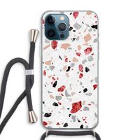Terrazzo N°12: iPhone 12 Pro Max Transparant Hoesje met koord