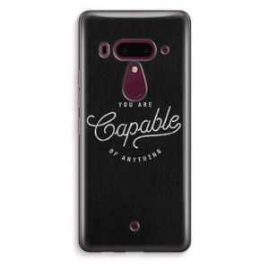 Capable: HTC U12+ Transparant Hoesje