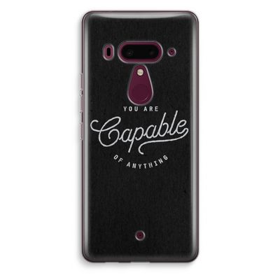Capable: HTC U12+ Transparant Hoesje
