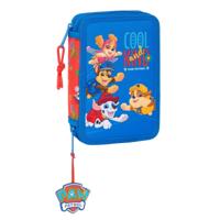 Dubbele etui The Paw Patrol Cool Blauw Rood 12.5 x 19.5 x 4 cm 29 Onderdelen