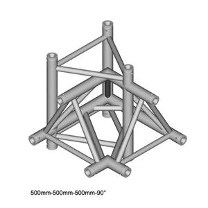 Duratruss DT 43 C45-LUDL Trusshoek 90 + links omlaag + links omhoog (bij Apex Up)