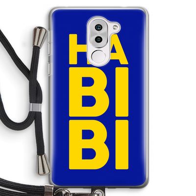 Habibi Blue: Honor 6X Transparant Hoesje met koord