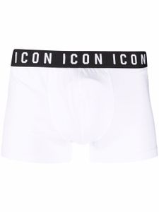 DSQUARED2 boxer à taille à logo - Blanc