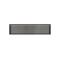 Hotbath &More Inbouwnis - 30 x 120 x 10 cm - met LED-verlichting - Geborsteld Gunmetal PVD