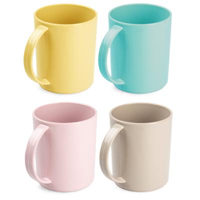 Plasticforte onbreekbare Drinkbekers - kunststof - 350 ml - 8x stuks - kinderen - mix kleuren