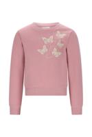 Le Chic winter sweater meisjes - roze - Odette - vlinders