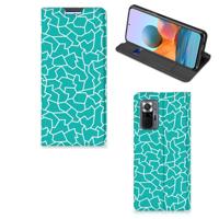 Xiaomi Redmi Note 10 Pro | Bookcase | Cracks Blue