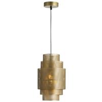 Leen Bakker - Hanglamp Granada E27 - Goudkleur - 34,5xØ20,5 Cm - Metaal - Goudkleurig - 20.5x20.5x30.5 Cm