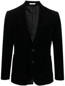 FURSAC blazer en velours côtelé à simple boutonnage - Noir