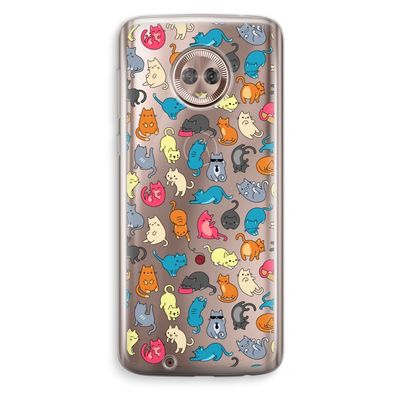 Kleurrijke katten: Motorola Moto G6 Transparant Hoesje