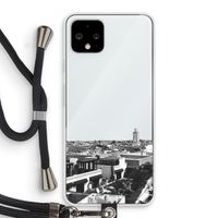 Marrakech Skyline : Pixel 4 Transparant Hoesje met koord